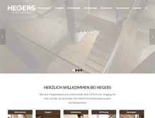 Tablet Screenshot of hegers-treppen.de